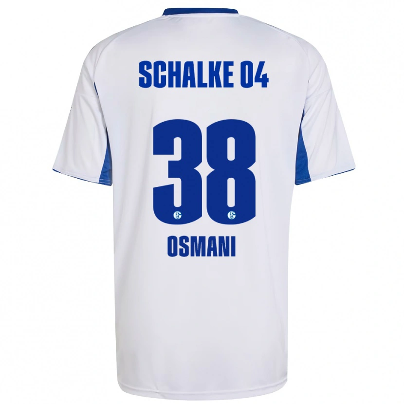 Danxen Kid Tristan Osmani #38 White Blue Away Jersey 2025/26 T-Shirt