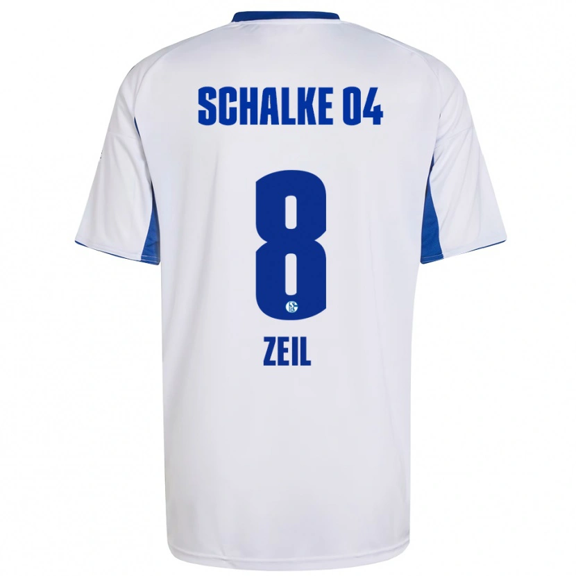 Danxen Kid Emil Zeil #8 White Blue Away Jersey 2025/26 T-Shirt
