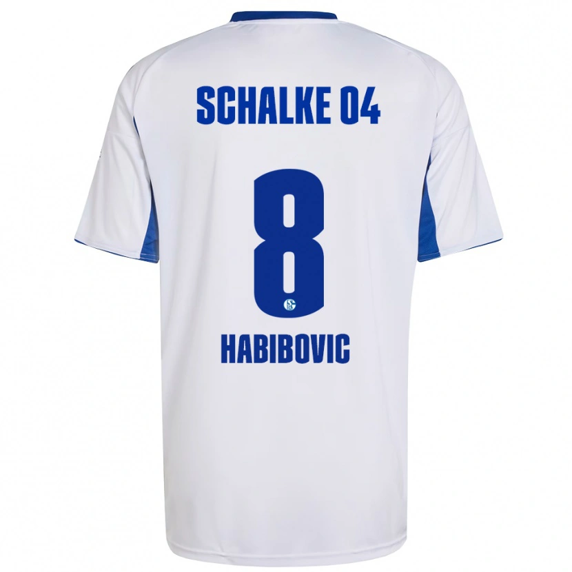 Danxen Kid Edina Habibovic #8 White Blue Away Jersey 2025/26 T-Shirt