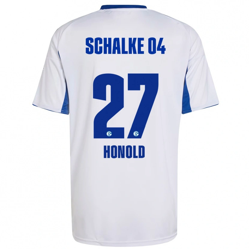 Danxen Kid Alina Honold #27 White Blue Away Jersey 2025/26 T-Shirt