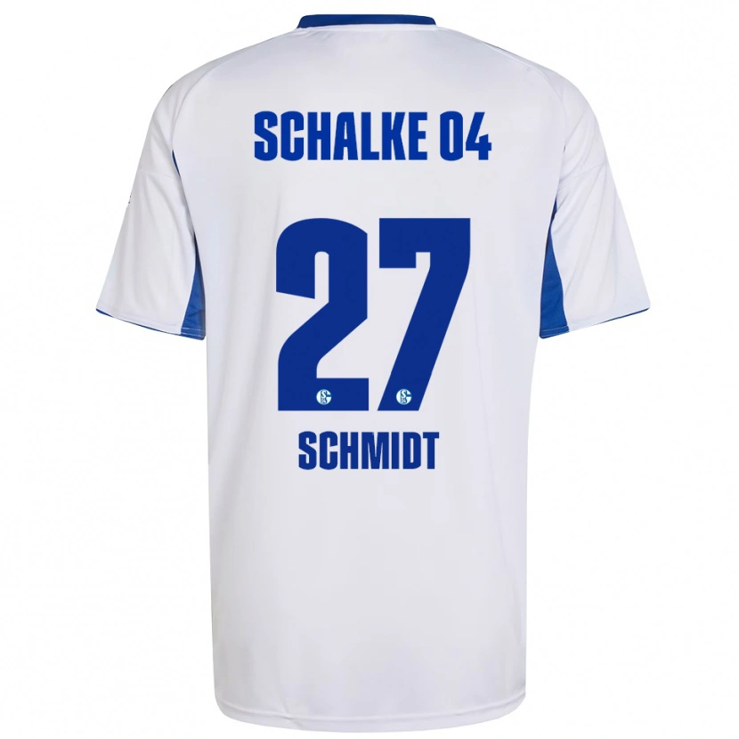 Danxen Kid Tim Schmidt #27 White Blue Away Jersey 2025/26 T-Shirt