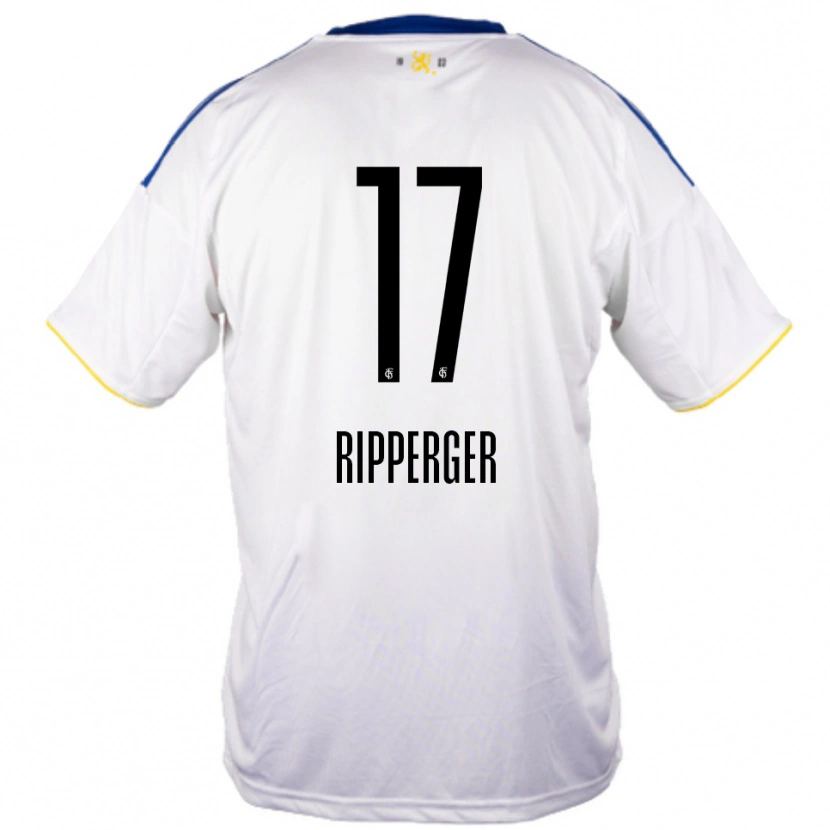 Danxen Kid Lena Ripperger #17 White Blue Yellow Away Jersey 2025/26 T-Shirt