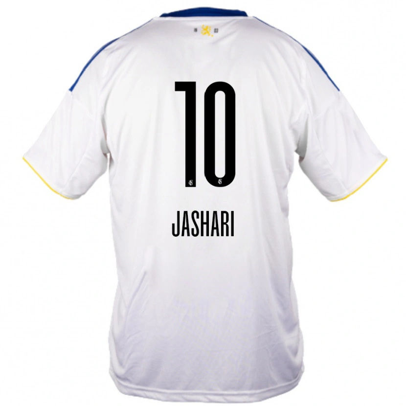 Danxen Kid Ram Jashari #10 White Blue Yellow Away Jersey 2025/26 T-Shirt
