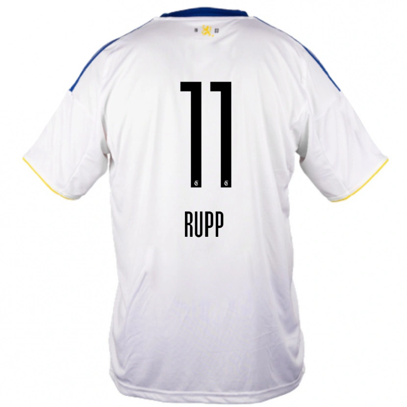Danxen Kid Finn Rupp #11 White Blue Yellow Away Jersey 2025/26 T-Shirt