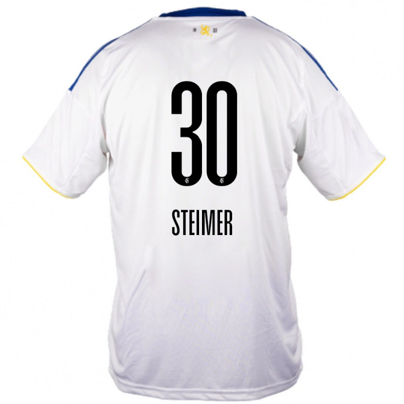 Danxen Kid Marie Steimer #30 White Blue Yellow Away Jersey 2025/26 T-Shirt