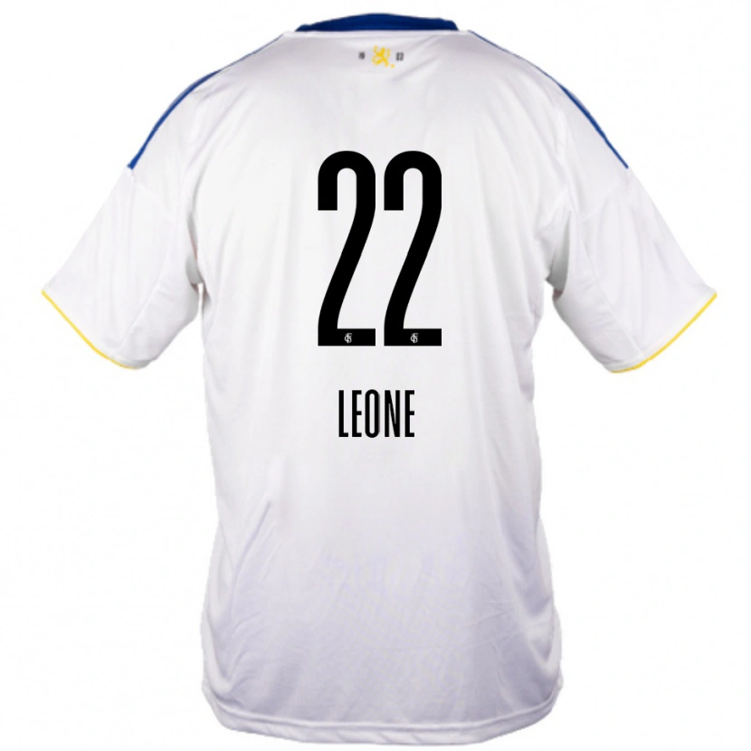 Danxen Kid Vincent Leone #22 White Blue Yellow Away Jersey 2025/26 T-Shirt