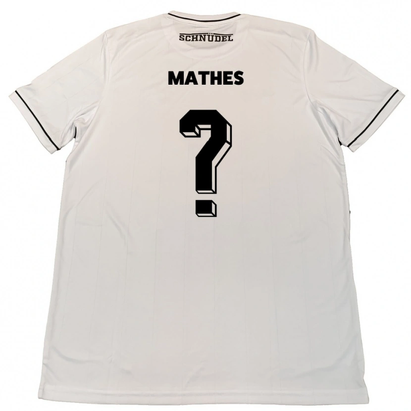 Danxen Kid Lena Mathes #0 White Black Away Jersey 2025/26 T-Shirt