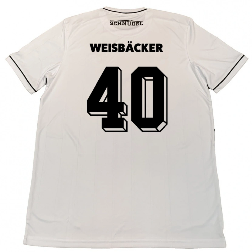 Danxen Kid Maximilian Weisbäcker #40 White Black Away Jersey 2025/26 T-Shirt