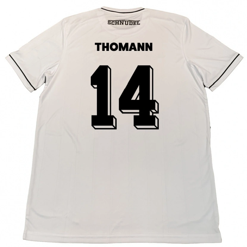 Danxen Kid Martin Thomann #14 White Black Away Jersey 2025/26 T-Shirt