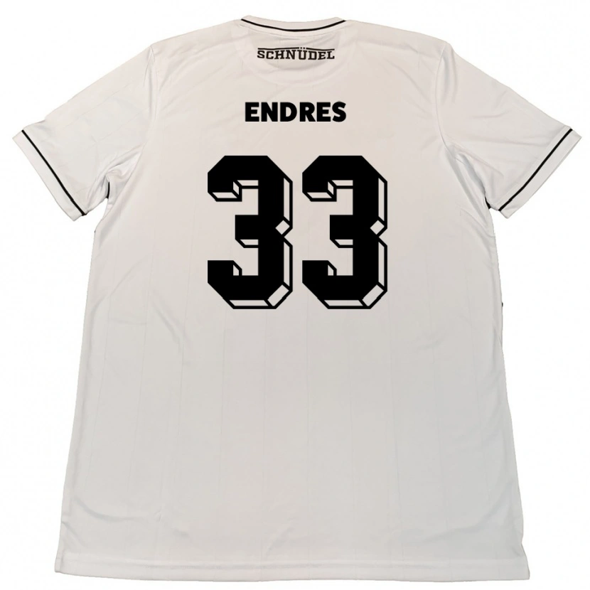 Danxen Kid Joshua Endres #33 White Black Away Jersey 2025/26 T-Shirt
