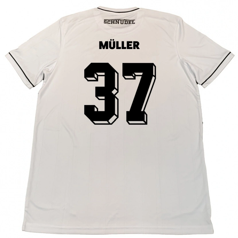 Danxen Kid Sebastian Müller #37 White Black Away Jersey 2025/26 T-Shirt