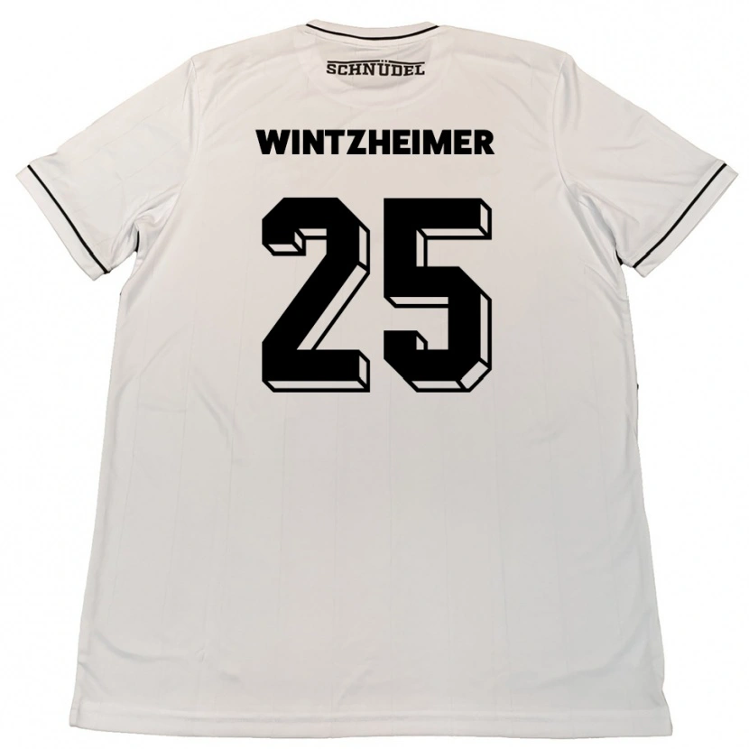 Danxen Kid Manuel Wintzheimer #25 White Black Away Jersey 2025/26 T-Shirt