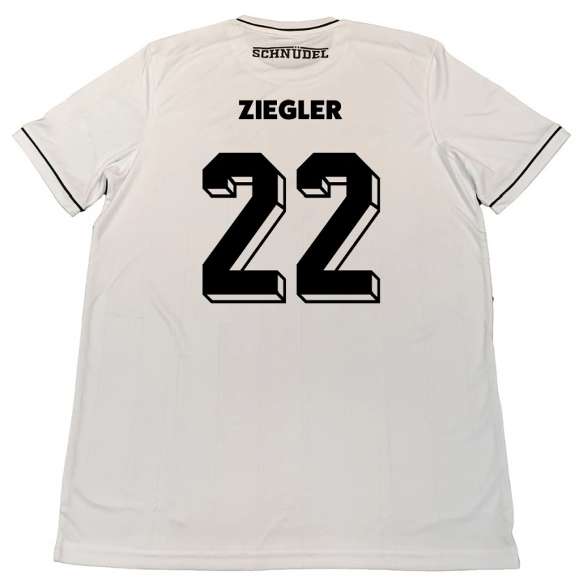Danxen Kid Kevin Ziegler #22 White Black Away Jersey 2025/26 T-Shirt