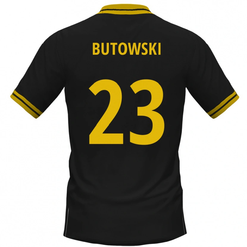 Danxen Kid Dennis Butowski #23 Black Yellow Away Jersey 2025/26 T-Shirt