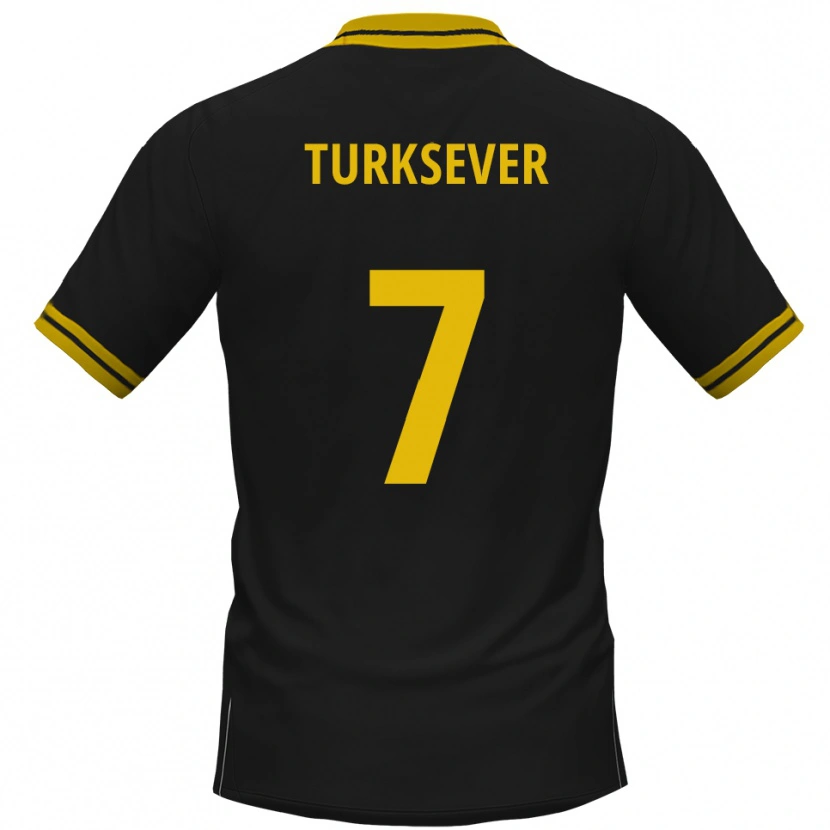 Danxen Kid Emre Türksever #7 Black Yellow Away Jersey 2025/26 T-Shirt