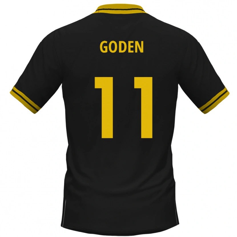 Danxen Kid Kevin Goden #11 Black Yellow Away Jersey 2025/26 T-Shirt