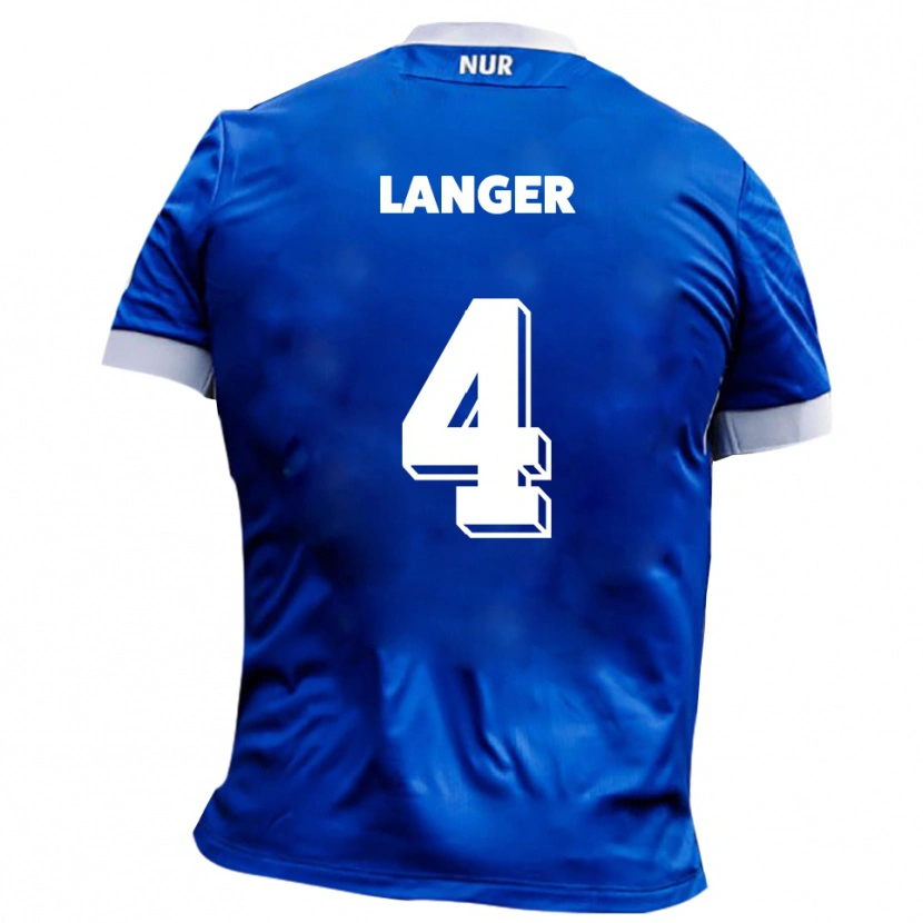 Danxen Kid Phillip Langer #4 Blue White Away Jersey 2025/26 T-Shirt