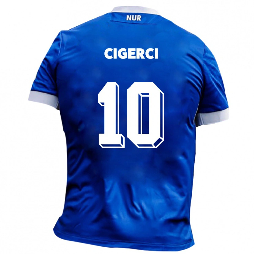 Danxen Kid Tolcay Cigerci #10 Blue White Away Jersey 2025/26 T-Shirt