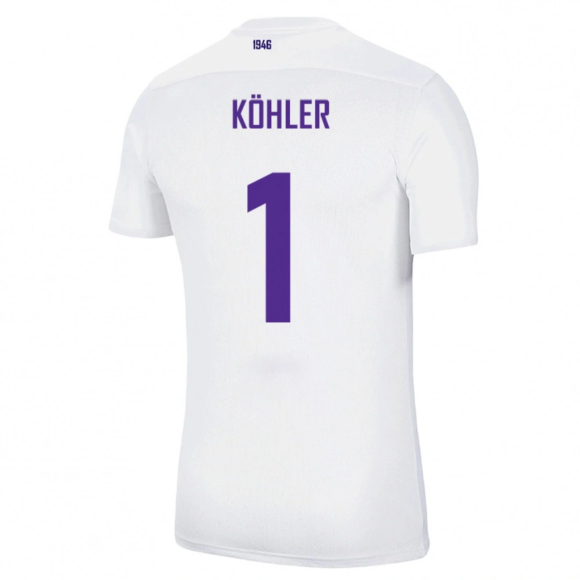 Danxen Kid Lucas Köhler #1 White Green Away Jersey 2025/26 T-Shirt