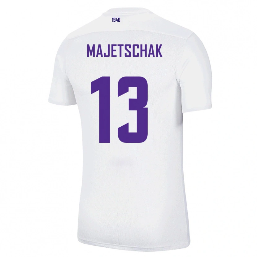 Danxen Kid Erik Majetschak #13 White Green Away Jersey 2025/26 T-Shirt