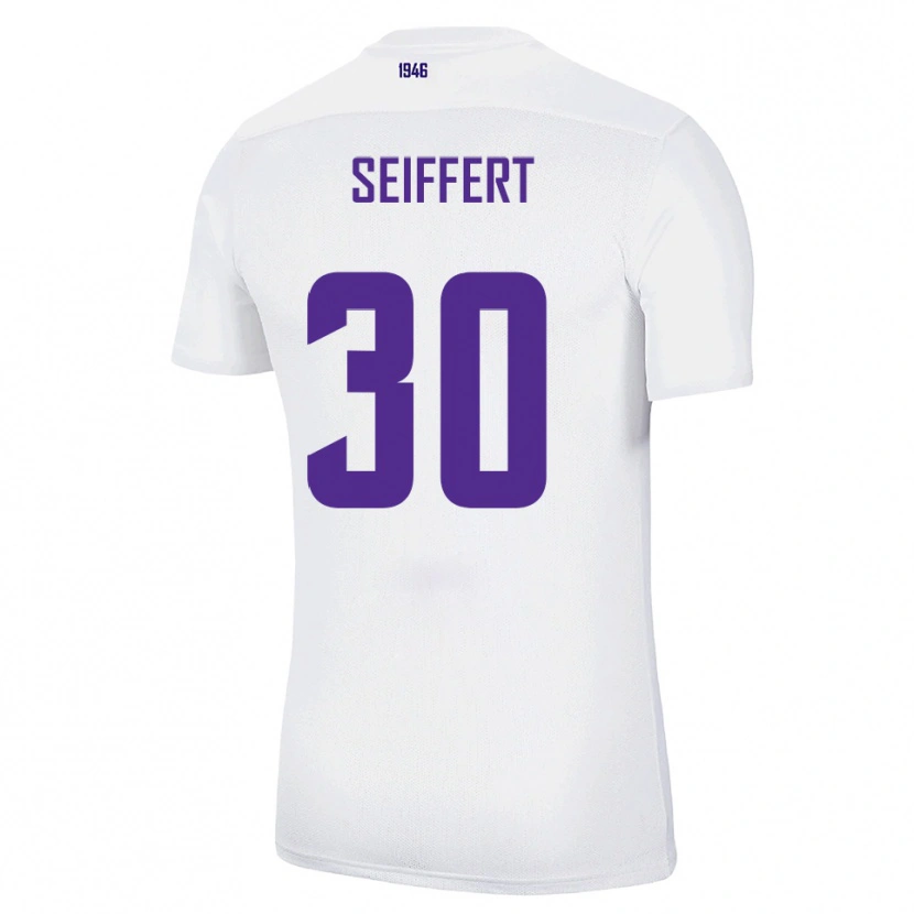 Danxen Kid Moritz Seiffert #30 White Green Away Jersey 2025/26 T-Shirt
