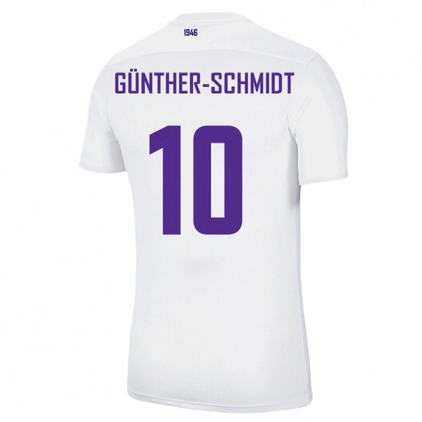 Danxen Kid Julian Günther-Schmidt #10 White Green Away Jersey 2025/26 T-Shirt