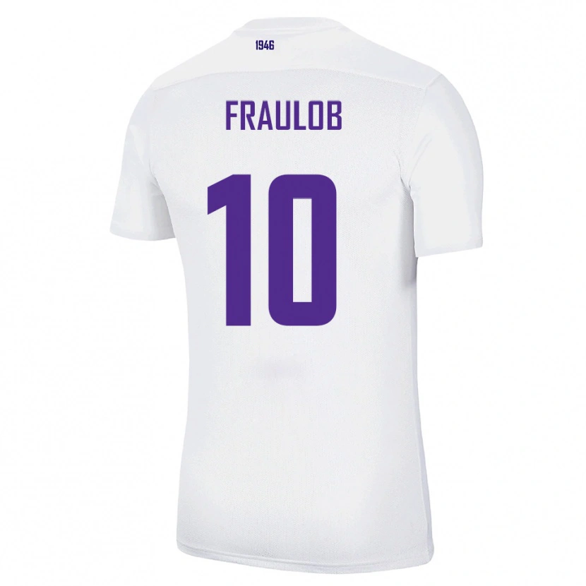 Danxen Kid Quentin Fraulob #10 White Green Away Jersey 2025/26 T-Shirt