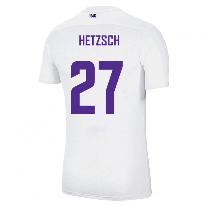 Danxen Kid Finn Hetzsch #27 White Green Away Jersey 2025/26 T-Shirt