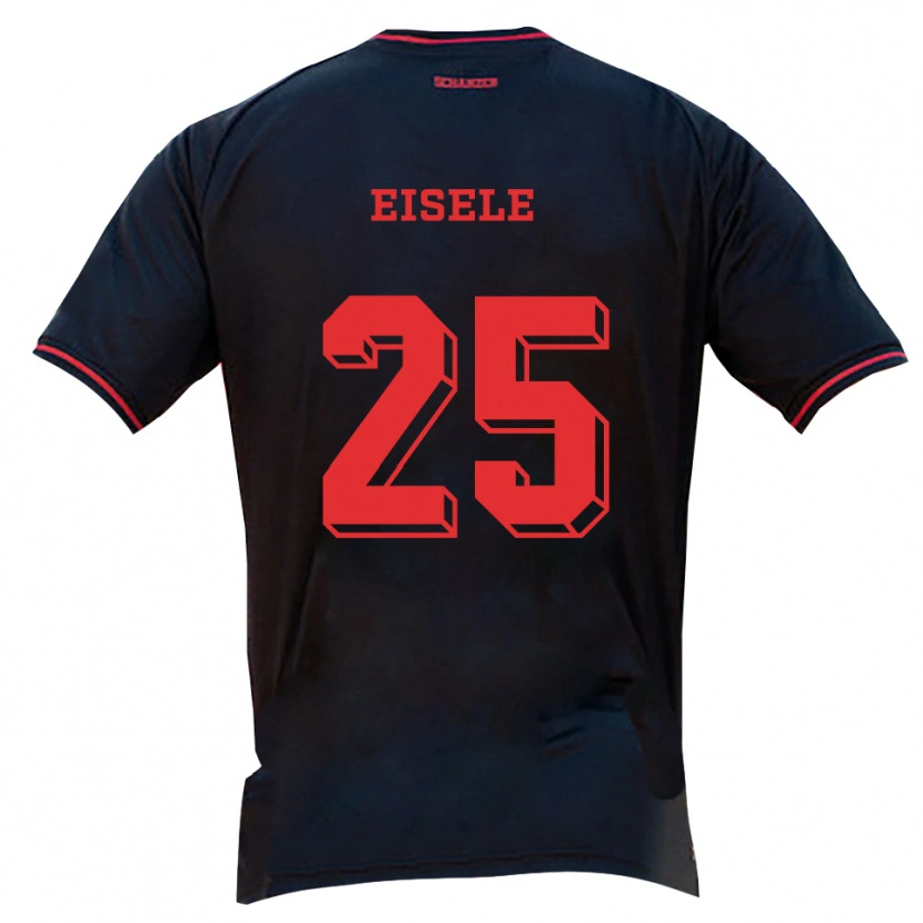 Danxen Kid Kai Eisele #25 Black Red White Away Jersey 2025/26 T-Shirt