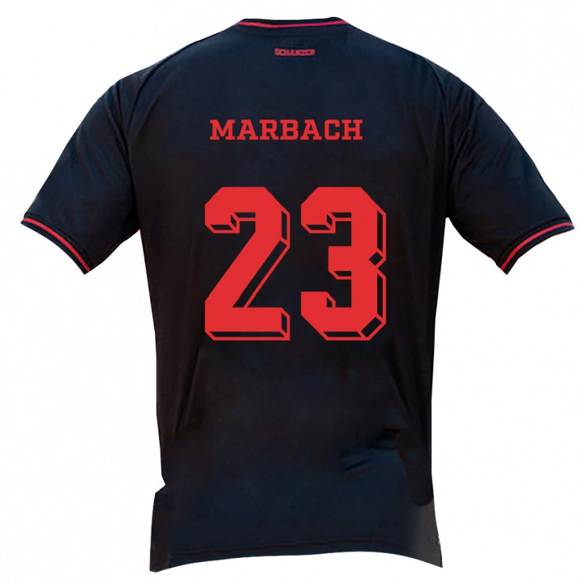 Danxen Kid Louis Marbach #23 Black Red White Away Jersey 2025/26 T-Shirt