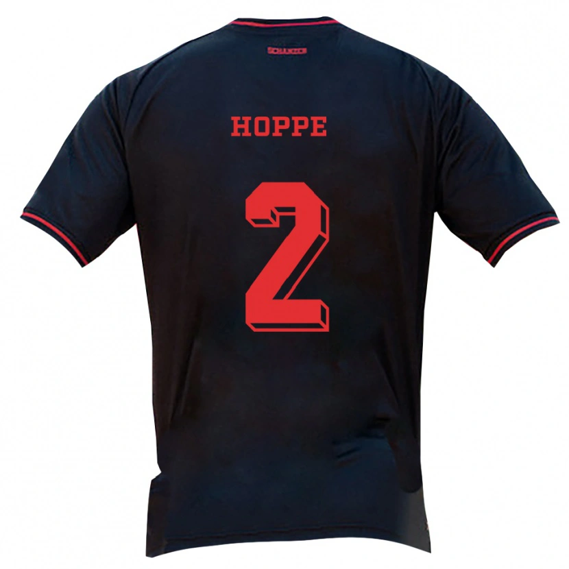 Danxen Kid Mattis Hoppe #2 Black Red White Away Jersey 2025/26 T-Shirt