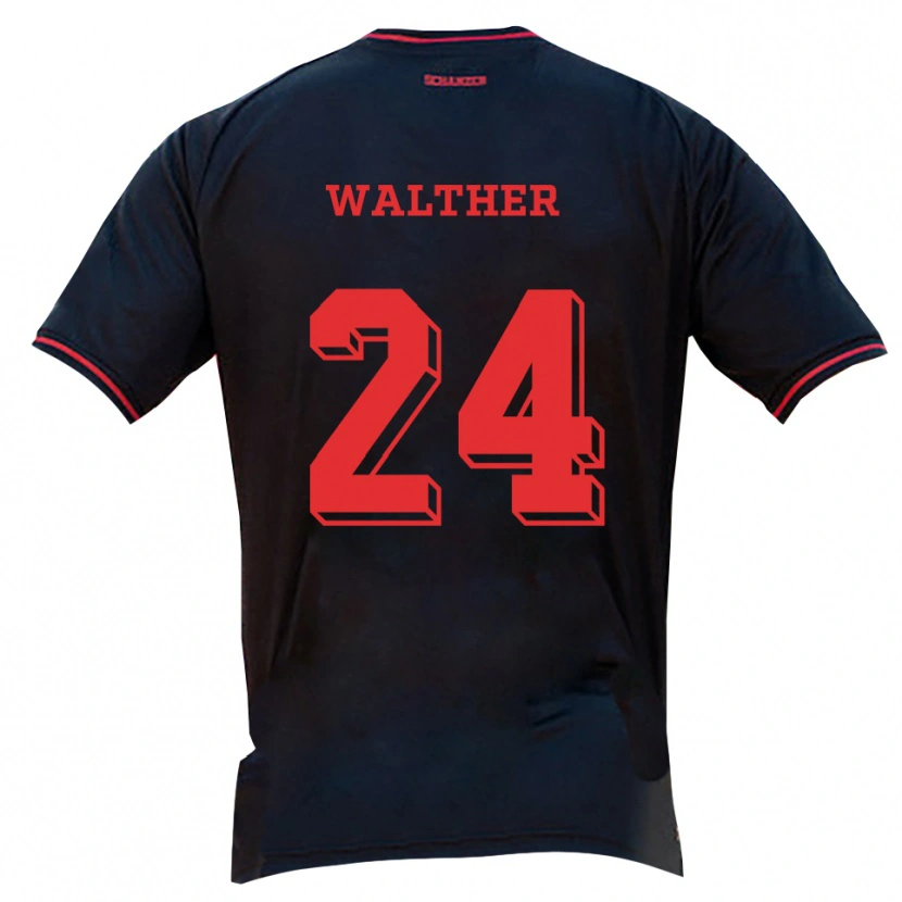Danxen Kid Felix Walther #24 Black Red White Away Jersey 2025/26 T-Shirt