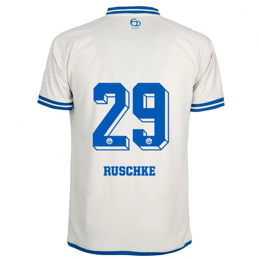 Danxen Kid Felix Ruschke #29 White Blue Away Jersey 2025/26 T-Shirt