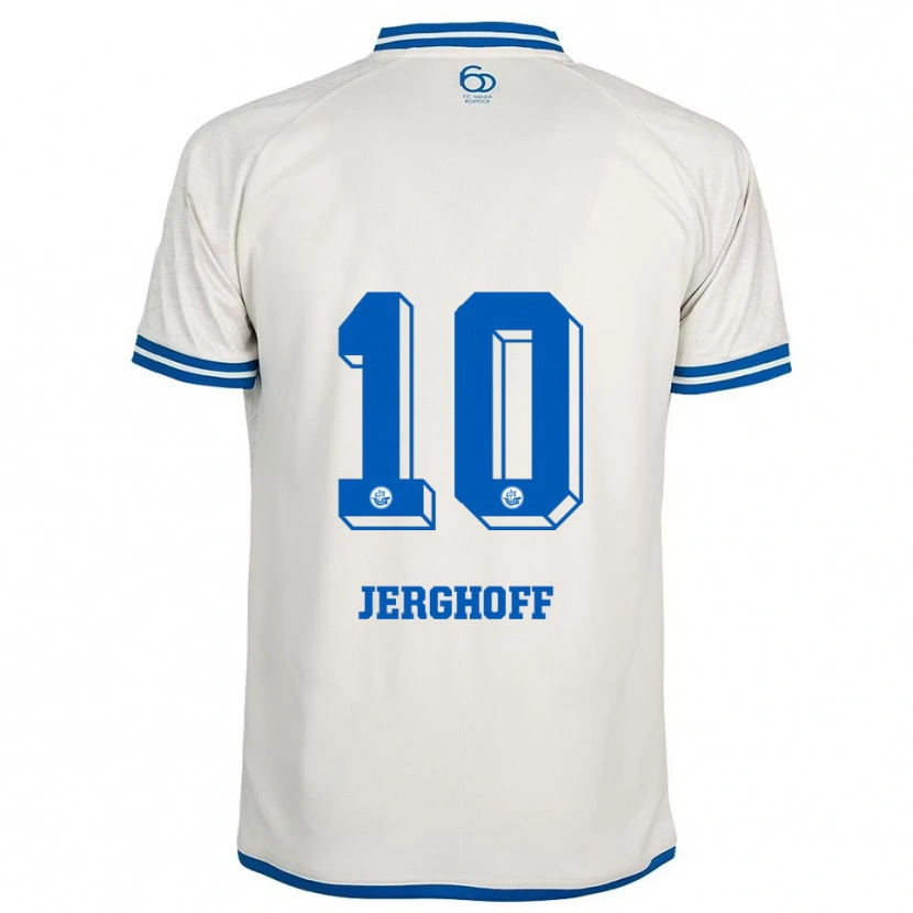 Danxen Kid Ole Jerghoff #10 White Blue Away Jersey 2025/26 T-Shirt