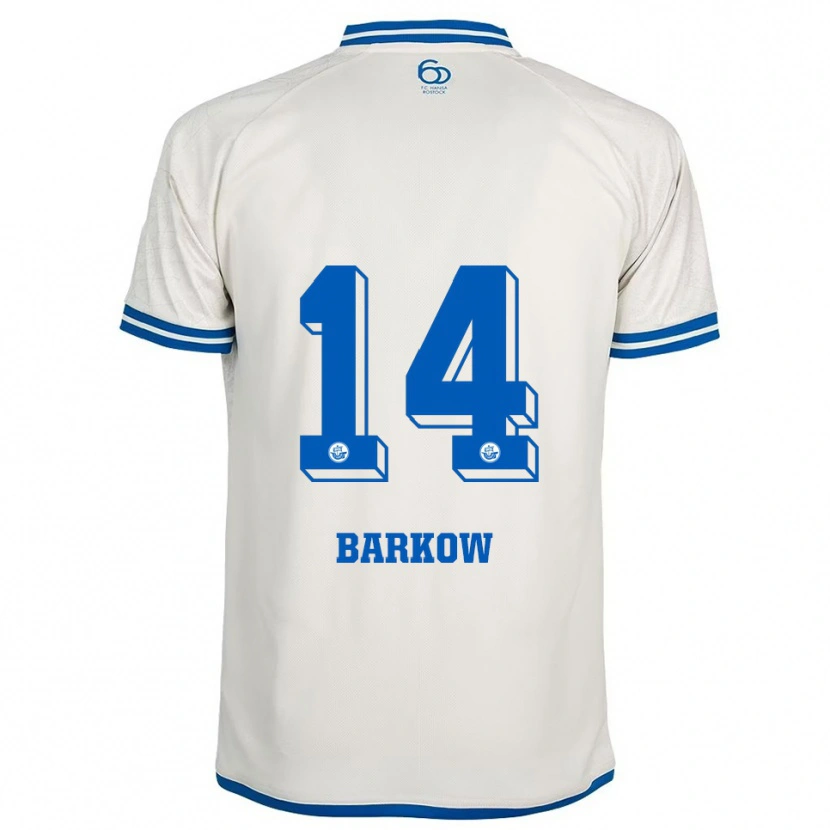 Danxen Kid Louis Barkow #14 White Blue Away Jersey 2025/26 T-Shirt