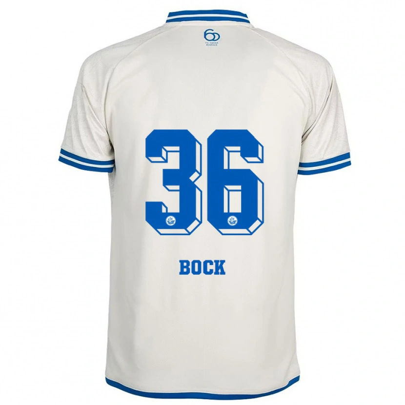 Danxen Kid Fiete Bock #36 White Blue Away Jersey 2025/26 T-Shirt