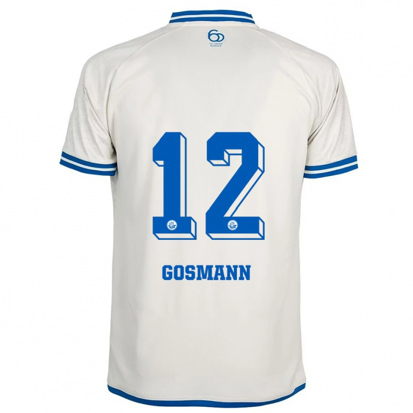 Danxen Kid Hermann Gosmann #12 White Blue Away Jersey 2025/26 T-Shirt