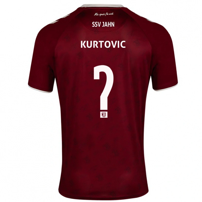 Danxen Kid Domagoj Kurtovic #0 Burgundy White Away Jersey 2025/26 T-Shirt