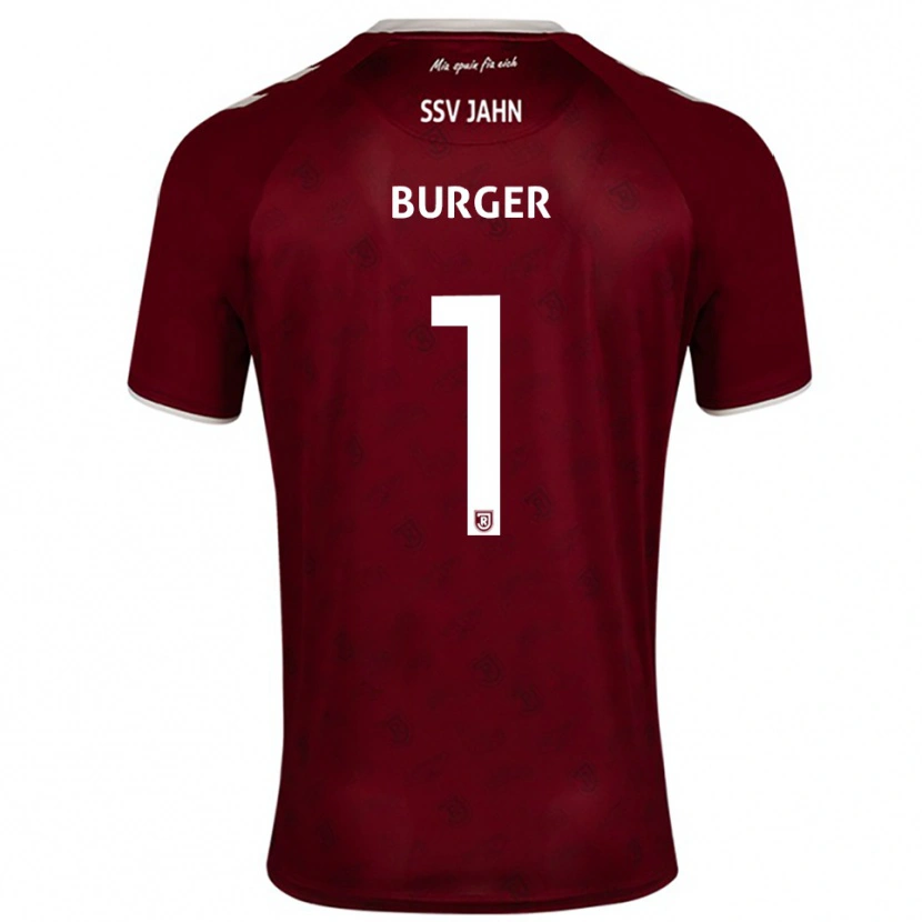 Danxen Kid Gabriel Burger #1 Burgundy White Away Jersey 2025/26 T-Shirt