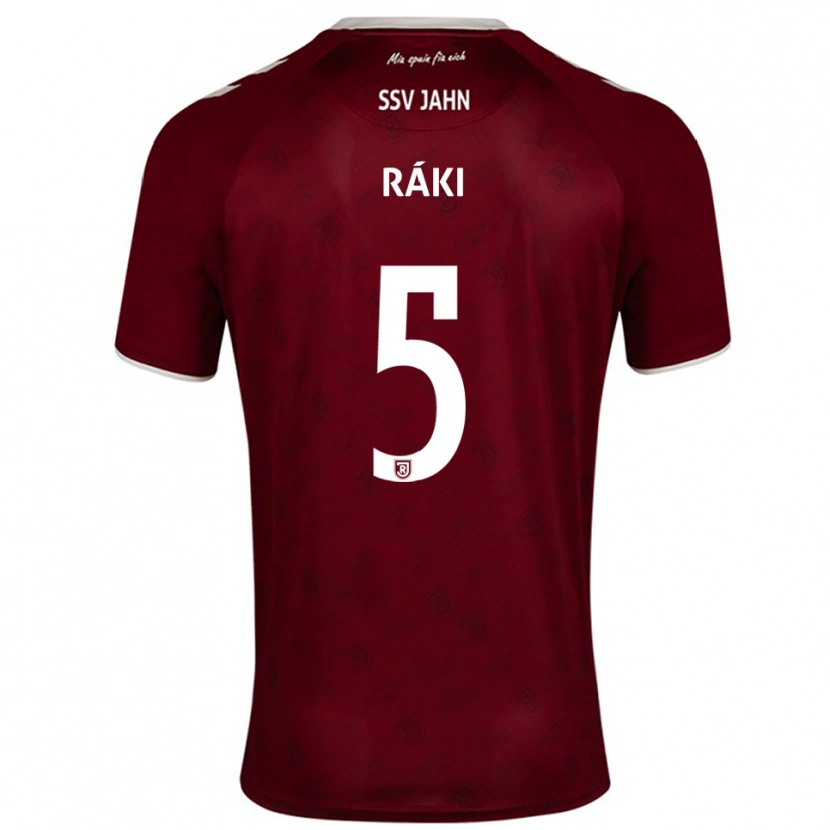 Danxen Kid Zsombor Ráki #5 Burgundy White Away Jersey 2025/26 T-Shirt