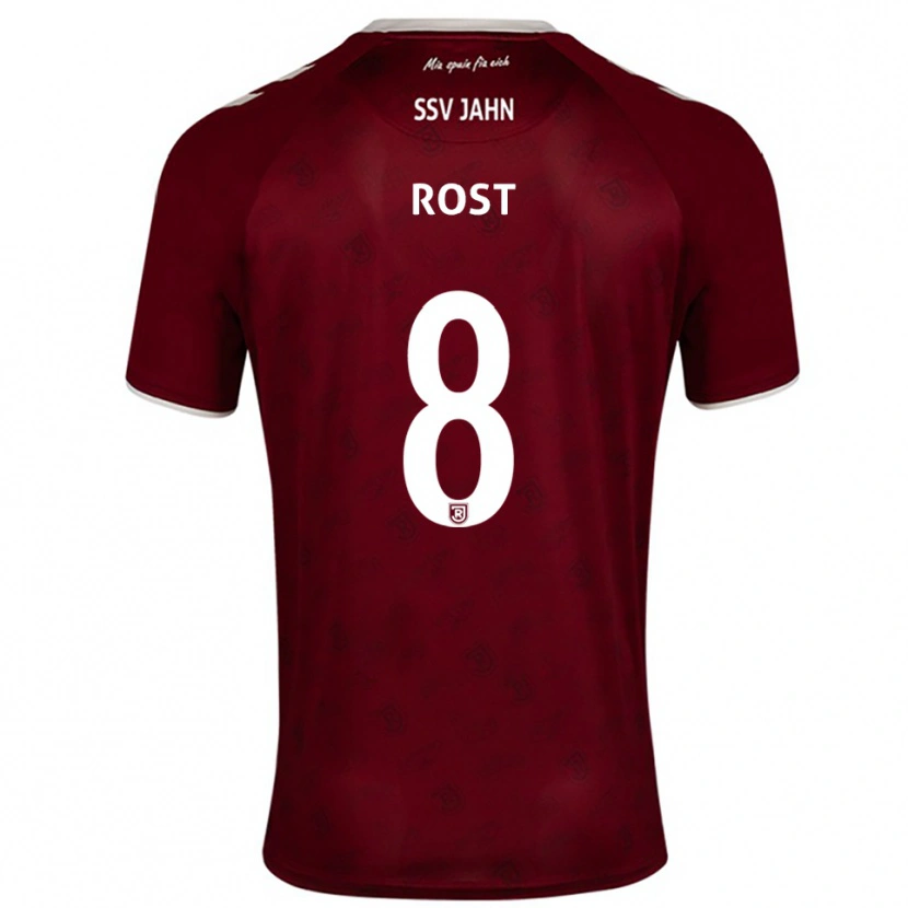 Danxen Kid Fabio Rost #8 Burgundy White Away Jersey 2025/26 T-Shirt