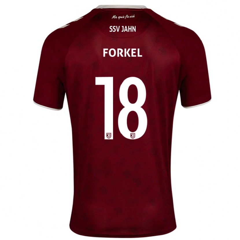 Danxen Kid Dustin Forkel #18 Burgundy White Away Jersey 2025/26 T-Shirt