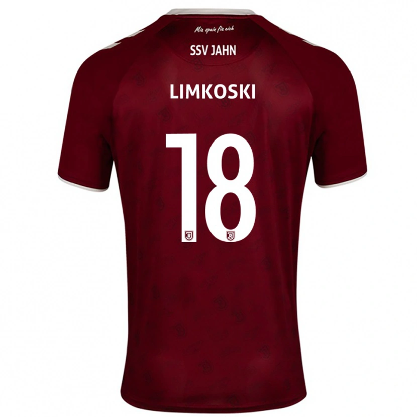 Danxen Kid Mubin Limkoski #18 Burgundy White Away Jersey 2025/26 T-Shirt