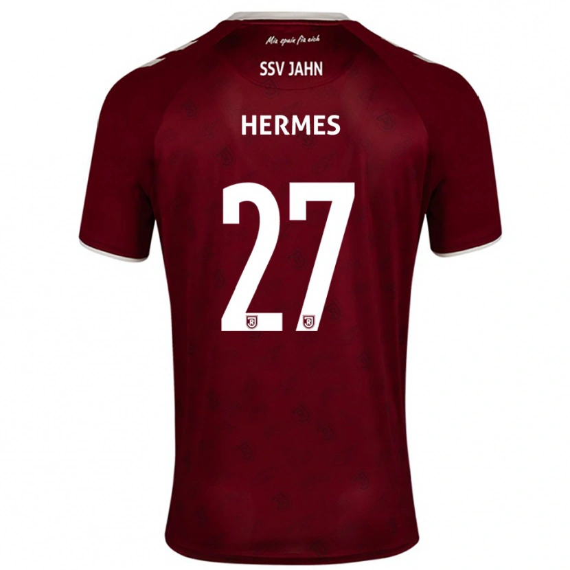 Danxen Kid Lucas Hermes #27 Burgundy White Away Jersey 2025/26 T-Shirt