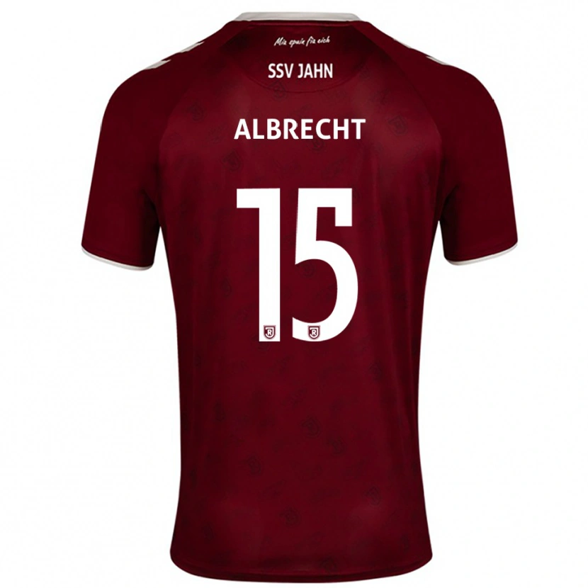 Danxen Kid Felix Albrecht #15 Burgundy White Away Jersey 2025/26 T-Shirt