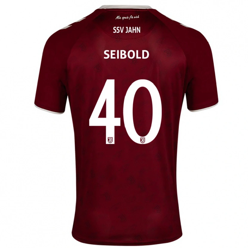 Danxen Kid Jakob Seibold #40 Burgundy White Away Jersey 2025/26 T-Shirt