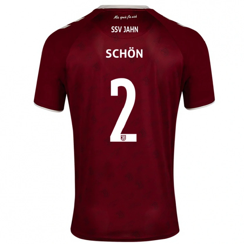Danxen Kid Lenny Schön #2 Burgundy White Away Jersey 2025/26 T-Shirt