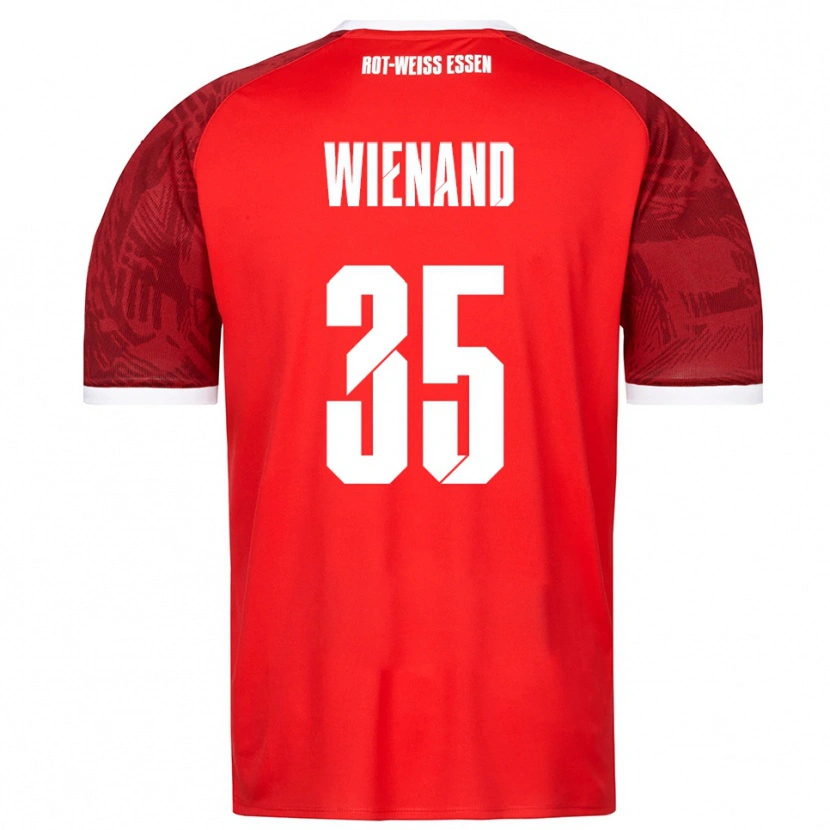 Danxen Kid Felix Wienand #35 Red Burgundy White Away Jersey 2025/26 T-Shirt