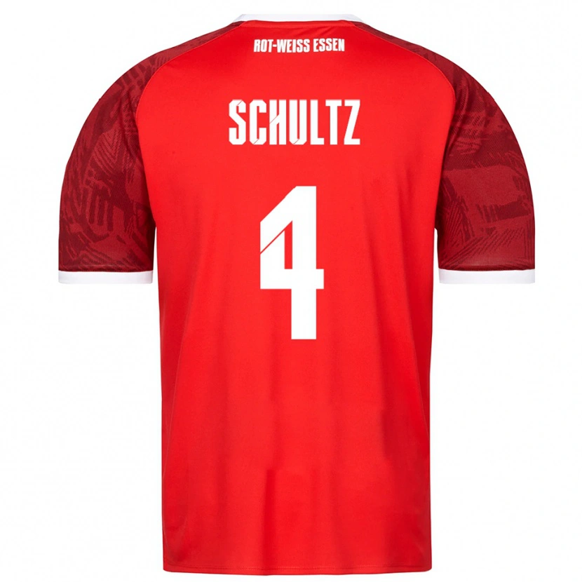 Danxen Kid Michael Schultz #4 Red Burgundy White Away Jersey 2025/26 T-Shirt