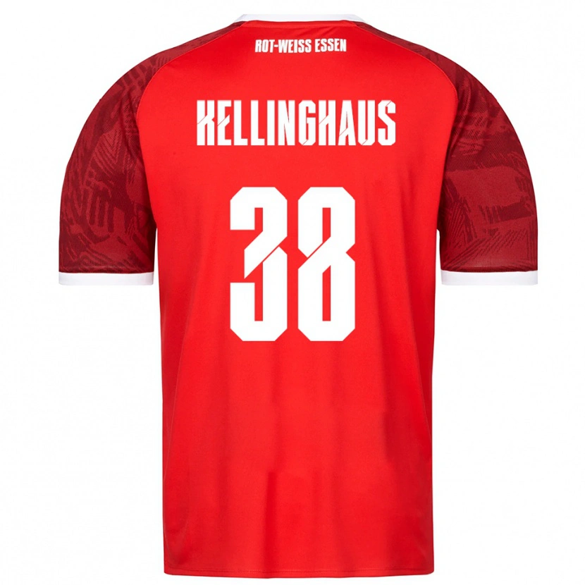 Danxen Kid Nicolai Schulte-Kellinghaus #38 Red Burgundy White Away Jersey 2025/26 T-Shirt